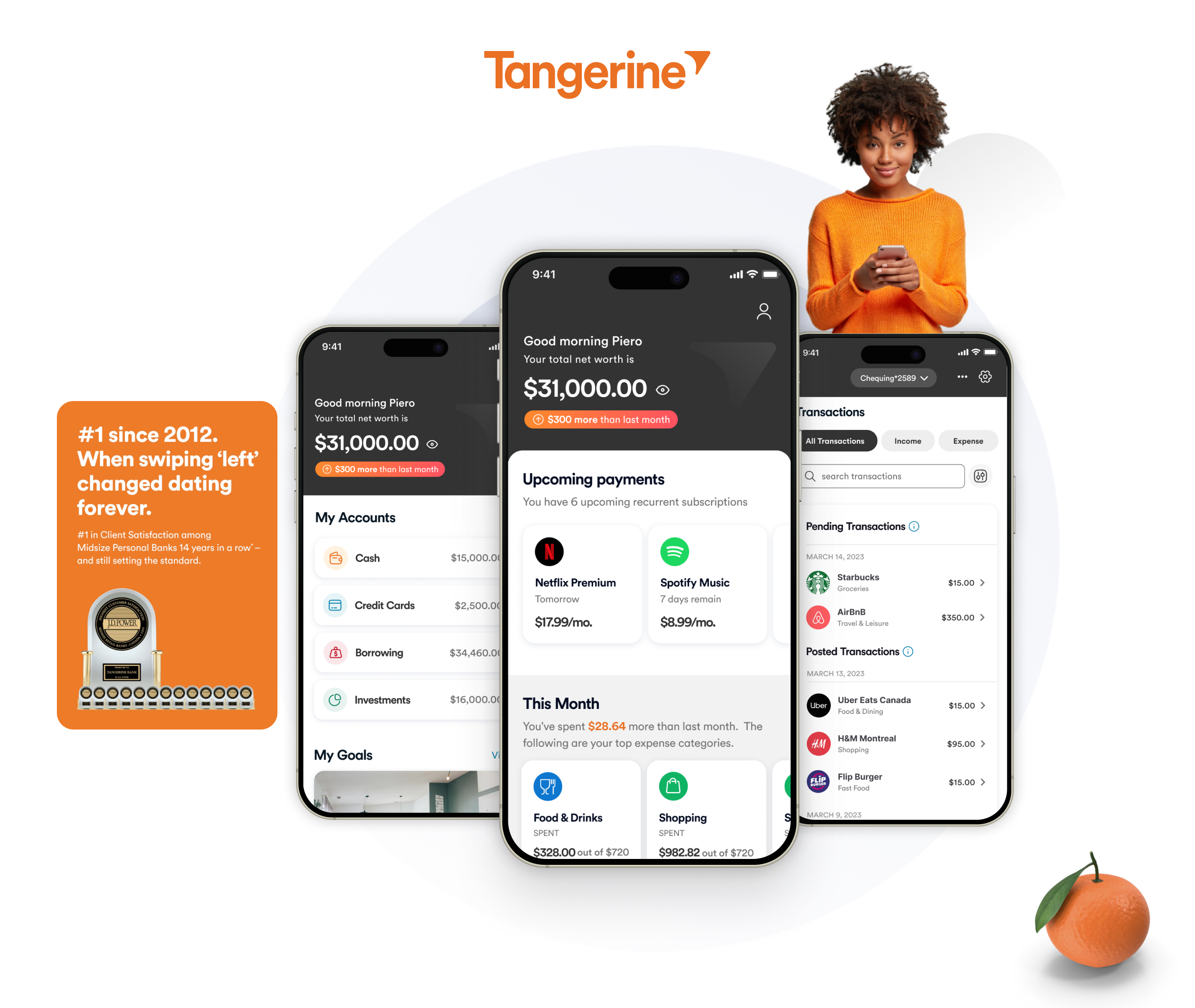 Tangerine mobile app cover