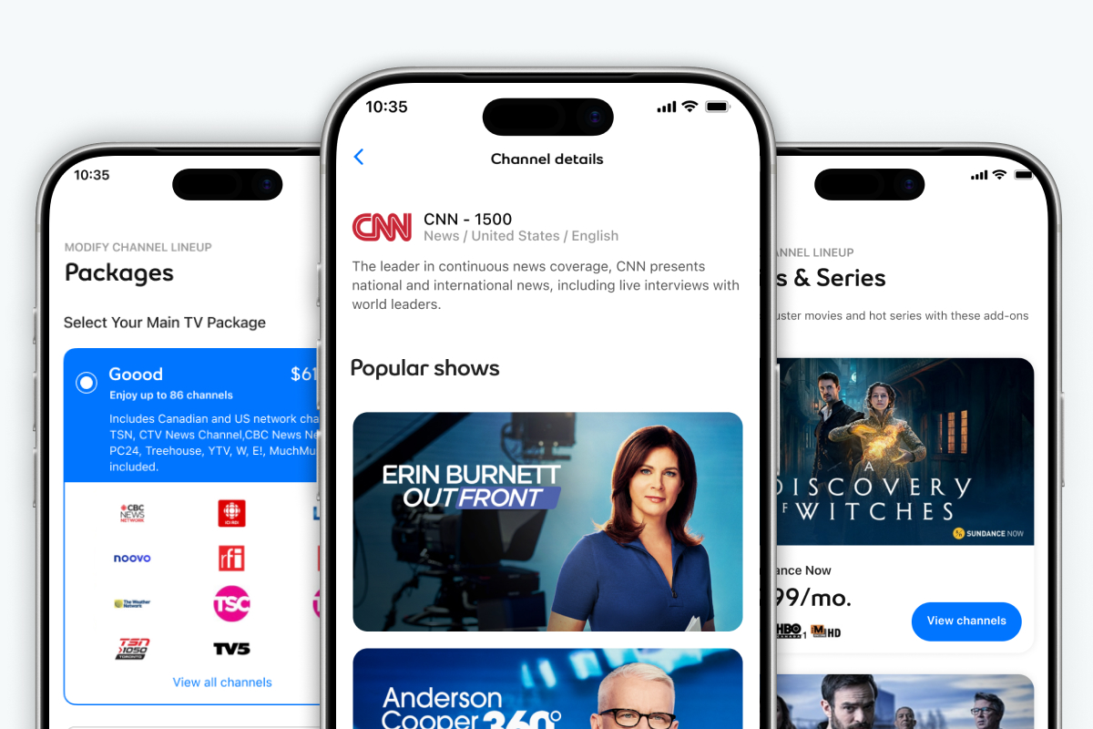 My Bell Fibe TV package and channel management