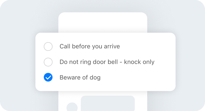 Add safety and access instructions